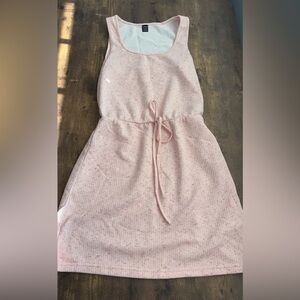 NWOT SHEIN Pink Sleeveless Midi Dress with Adjustable Tie Waist